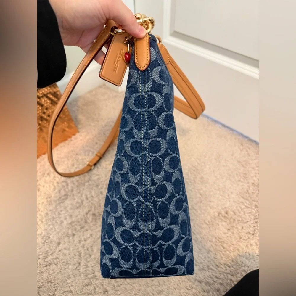 Coach Large Laurel in Denim - Picture 7 of 12